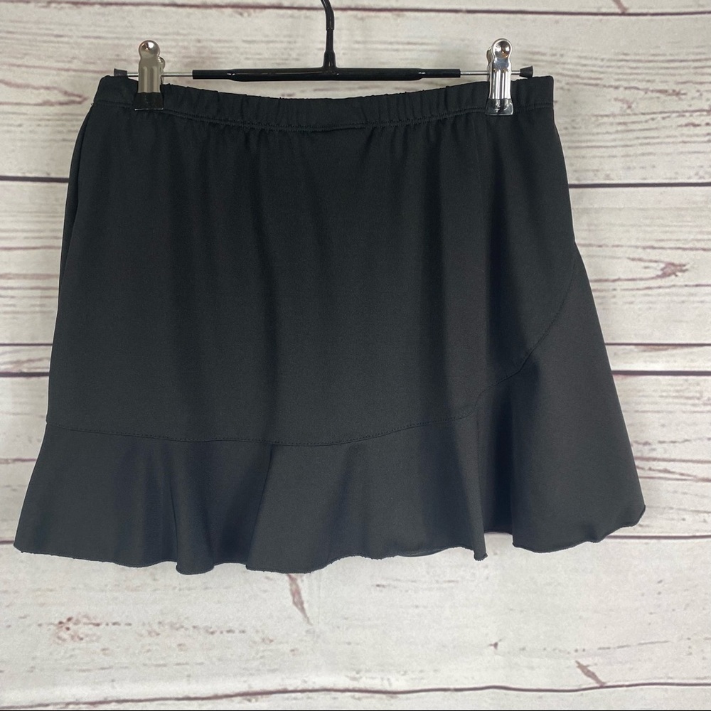 DTL sport black tennis skort workout skirt shorts Sz M - Picture 3 of 6